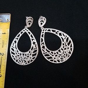 New, Dangle Silver Post Earrings